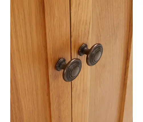 Uzglabāšanas Skapītis, 50X22X110 Cm, Ozola Masīvkoks Vidaxl