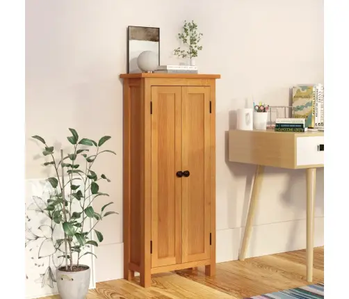 Uzglabāšanas Skapītis, 50X22X110 Cm, Ozola Masīvkoks Vidaxl