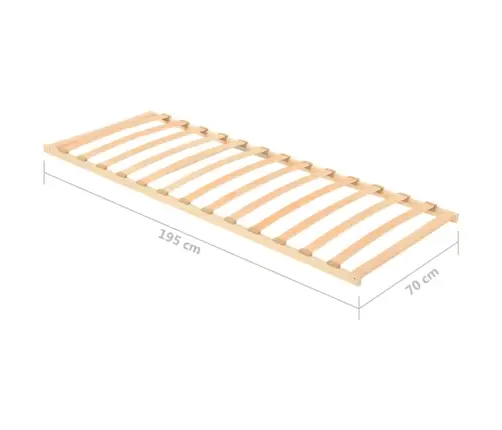 Gultas Redeles, 13 Līstītes, 70X200 Cm Vidaxl