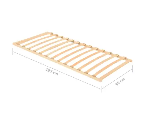 Gultas Redeles, 13 Līstītes, 90X200 Cm Vidaxl