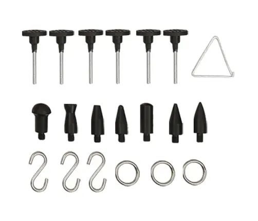 89-Osaline Ilma Värvita Mõlgieemalduskomplekt