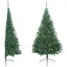 Mākslīgā Ziemassvētku Egle Ar Statīvu, Pusapaļa, 240 Cm, Pvc Vidaxl