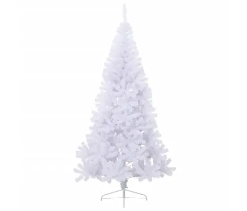 Poolik Kunstkuusk Alusega, Valge, 210 cm Pvc