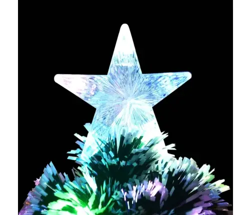 Izgaismota Ziemassvētku Egle, 64 Cm, Optiskā Šķiedra Vidaxl