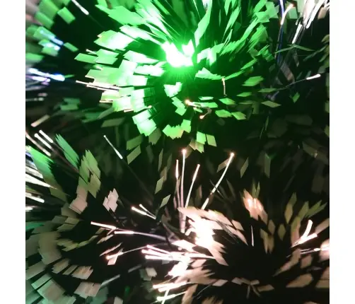 Izgaismota Ziemassvētku Egle, 64 Cm, Optiskā Šķiedra Vidaxl