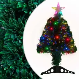 Izgaismota Ziemassvētku Egle Ar Statīvu, 64 Cm, Optiskā Šķiedra Vidaxl Izgaismota Ziemassvētku Egle Ar Statīvu, 64 Cm, Optiskā Šķiedra Vidaxl