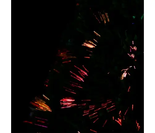 Izgaismota Ziemassvētku Egle Ar Statīvu, 64 Cm, Optiskā Šķiedra Vidaxl