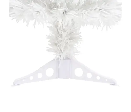 Izgaismota Ziemassvētku Egle, Balta, 64 Cm, Optiskā Šķiedra Vidaxl