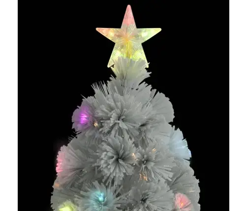 Izgaismota Ziemassvētku Egle, Balta, 240 Cm, Optiskā Šķiedra Vidaxl Izgaismota Ziemassvētku Egle, Balta, 240 Cm, Optiskā Šķiedra Vidaxl