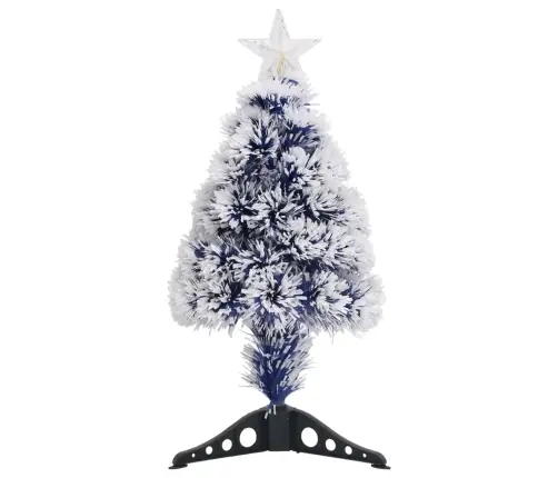 Dirbtinė Kalėdų Eglutė, Balta/Mėlyna, 64cm Optinis Pluoštas