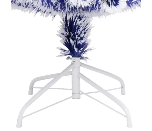 Izgaismota Ziemassvētku Egle, 120 Cm, Optiskā Šķiedra Vidaxl