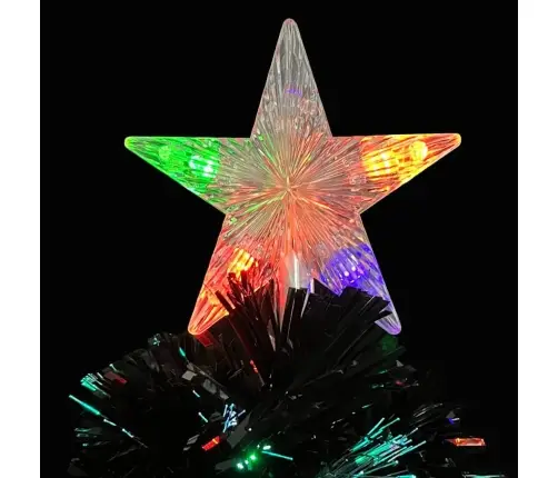 Mākslīgā Ziemassvētku Egle, Led, Melna, 64 Cm, Optiskā Šķiedra Vidaxl