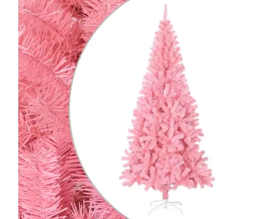 Mākslīgā Ziemassvētku Egle Ar Statīvu, Rozā, 240 Cm, Pvc Vidaxl