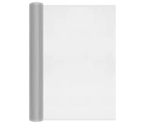 Siets, Alumīnijs, 60X1000 Cm, Sudraba Krāsā Vidaxl