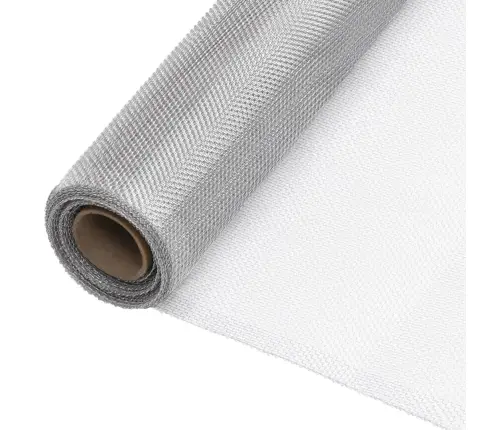 Siets, Alumīnijs, 80X2000 Cm, Sudraba Krāsā Vidaxl