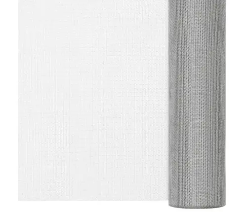 Siets, Nerūsējošs Tērauds, 112X500 Cm, Sudraba Krāsā Vidaxl