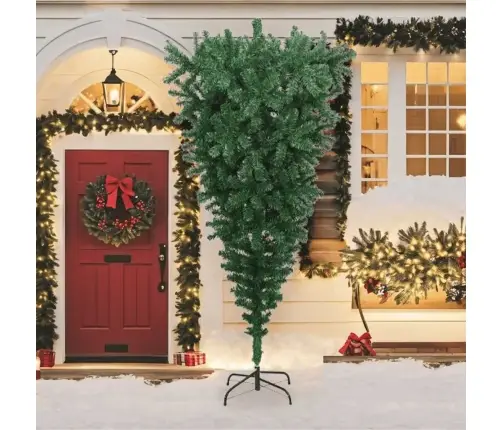 Tagurpidi Kunstkuusk Alusega, Roheline, 240 Cm Tagurpidi Kunstkuusk Alusega, Roheline, 240 Cm