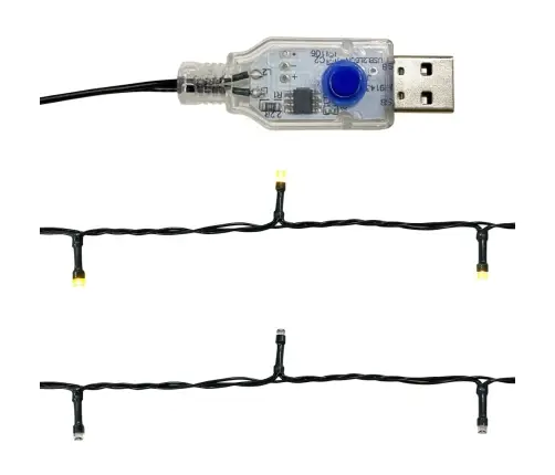 Jõuluvanik Led-Tuledega, 10 M, Punane