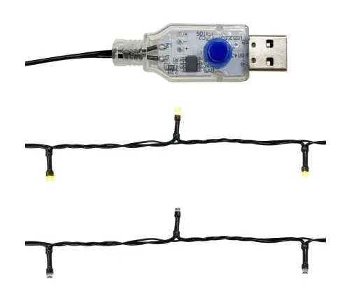 Kalėdinė Girlianda Su Led Lemputėmis, Auksinės Spalvos, 5M