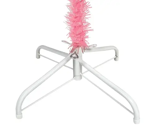 Mākslīgā Ziemassvētku Egle, Šaura, Rozā, 180 Cm Vidaxl