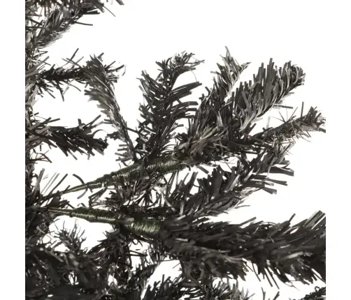 Mākslīgā Ziemassvētku Egle, Šaura, 210 Cm, Melna  Vidaxl