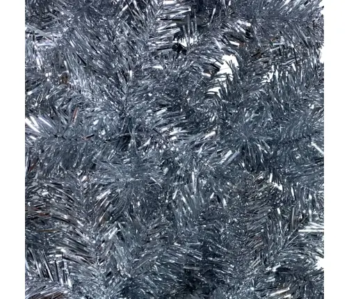 Ziemassvētku Egle, Šaura, Sudraba Krāsā, 210 Cm  Vidaxl