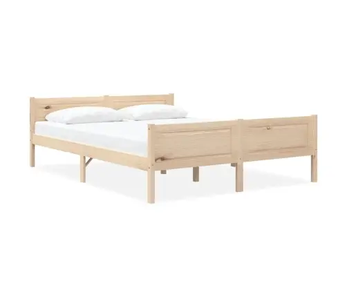 Gultas Rāmis, Priedes Masīvkoks, 140X200 Cm Vidaxl