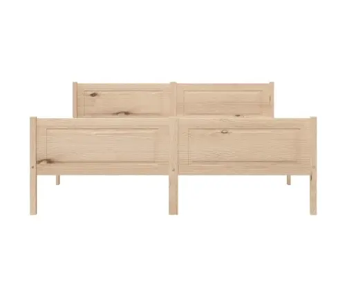 Gultas Rāmis, Priedes Masīvkoks, 140X200 Cm Vidaxl