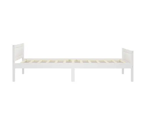 Lovos Rėmas, Baltos Spalvos, 90X200cm Pušies Medienos Masyvas