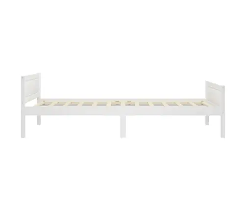 Gultas Rāmis, Balts, Priedes Masīvkoks, 100X200 Cm Vidaxl