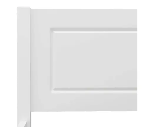 Gultas Rāmis, Balts, 120X200 Cm, Priedes Masīvkoks Vidaxl