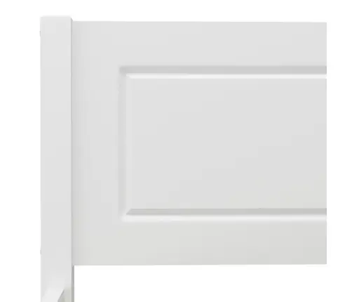 Gultas Rāmis, Balts, Priedes Masīvkoks, 200X200 Cm Vidaxl