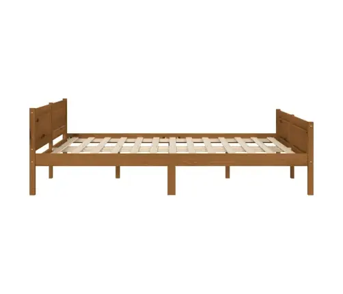 Voodiraam, Männipuidust, Meepruun, 140 X 200 Cm