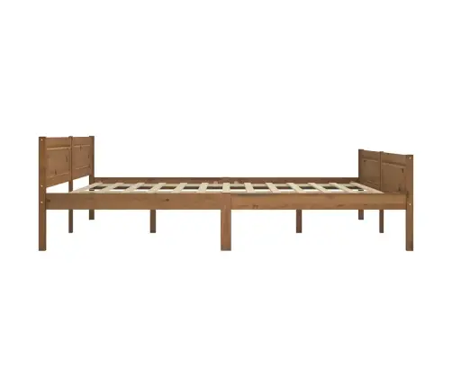 Gultas Rāmis, Priedes Masīvkoks, Medus Brūns, 180X200 Cm Vidaxl