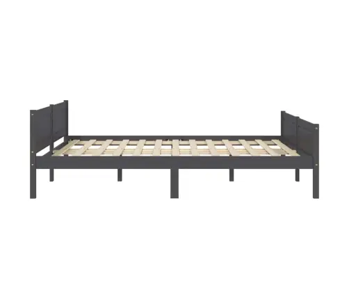 Lovos Rėmas, Pilkos Spalvos, 140X200cm Pušies Medienos Masyvas