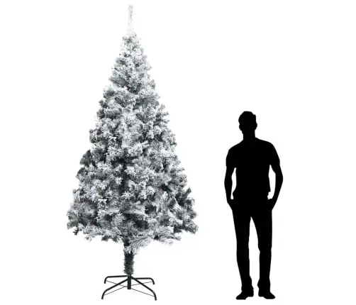 Mākslīgā Ziemassvētku Egle Ar Sniegu, Zaļa, 300 Cm, Pvc Vidaxl