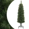 Mākslīgā Ziemassvētku Egle Ar Statīvu, Šaura, Zaļa, 120 Cm, Pvc Vidaxl
