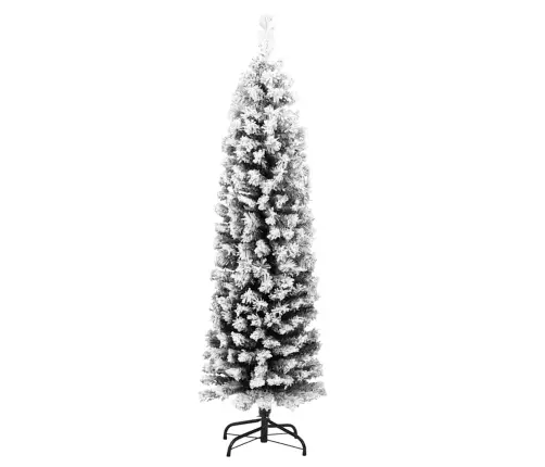 Mākslīgā Ziemassvētku Egle Ar Sniegu, Šaura, Zaļa, 120 Cm, Pvc Vidaxl Mākslīgā Ziemassvētku Egle Ar Sniegu, Šaura, Zaļa, 120 Cm, Pvc Vidaxl