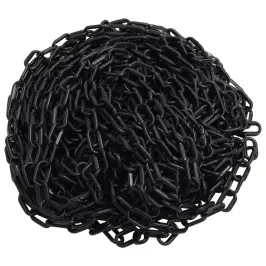 Brīdinājuma, Norobežošanas Ķēde, Melna, 100 M, Ø4 Mm, Plastmasa Vidaxl Brīdinājuma, Norobežošanas Ķēde, Melna, 100 M, Ø4 Mm, Plastmasa Vidaxl