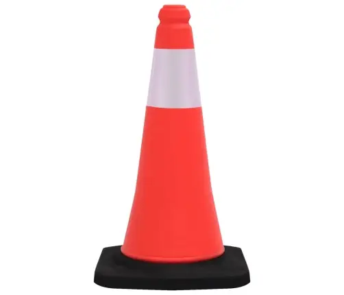 Įspėjamieji Kūgiai Su Tvirtais Pagrindais, 10Vnt., 50Cm