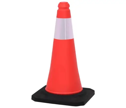 Įspėjamieji Kūgiai Su Tvirtais Pagrindais, 10Vnt., 50Cm
