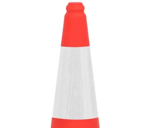 Įspėjamieji Kūgiai Su Tvirtais Pagrindais, 4Vnt., 75Cm