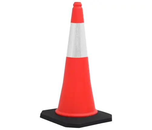 Atstarojoši Satiksmes Konusi Ar Smagām Pamatnēm, 10 Gab., 75 Cm Vidaxl