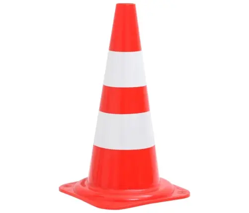 Satiksmes Konusu Komplekts, 10 M Ķēde, Sarkanbalts Vidaxl