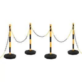 Ķēdes Stabiņu Komplekts, 10 M, Plastmasas Ķēde Vidaxl