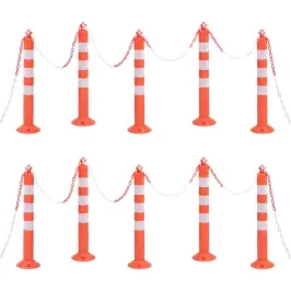 Liikluskorralduse Tähispostid, 10 Tk, Plast, 75 cm Pe