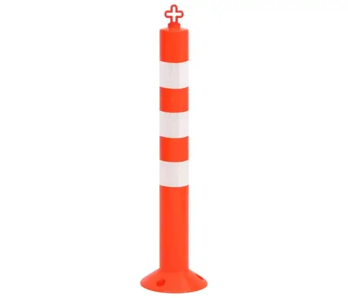 Ceļa Stabiņi Ar Ķēdi, 10 Gab., 75 Cm, Pe Vidaxl