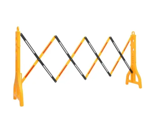 Satiksmes Barjera, Salokāma, Dzeltena Un Melna, 250X38X96 Cm Vidaxl