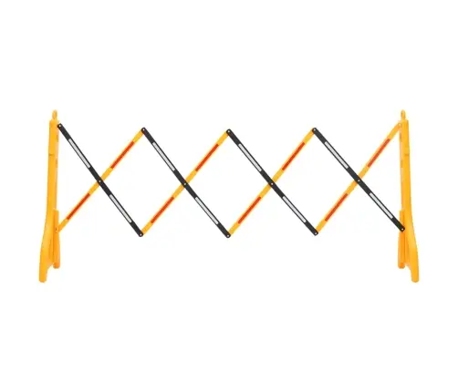 Satiksmes Barjera, Salokāma, Dzeltena Un Melna, 250X38X96 Cm Vidaxl