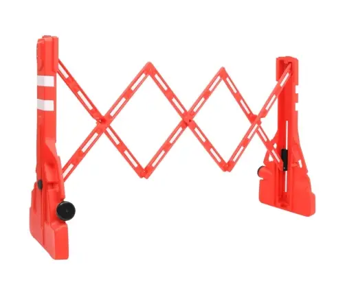 Sulankstomas Kelio Užtvaras, Raudonos Spalvos, 210X50X105Cm